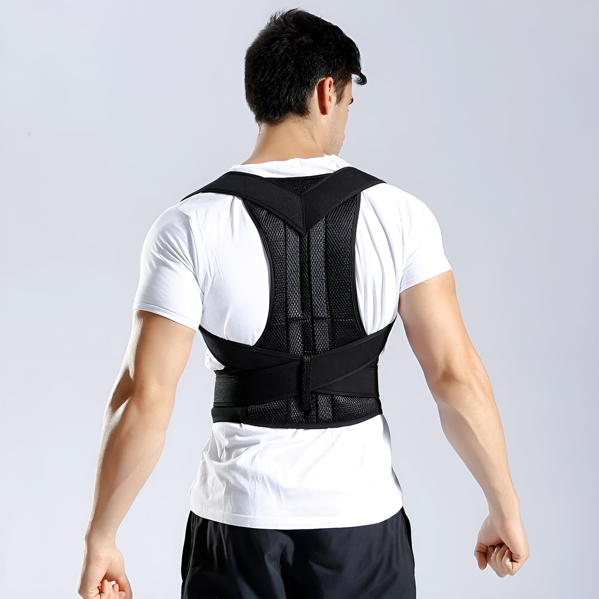 Shoulder alignment and back pain relief belt

